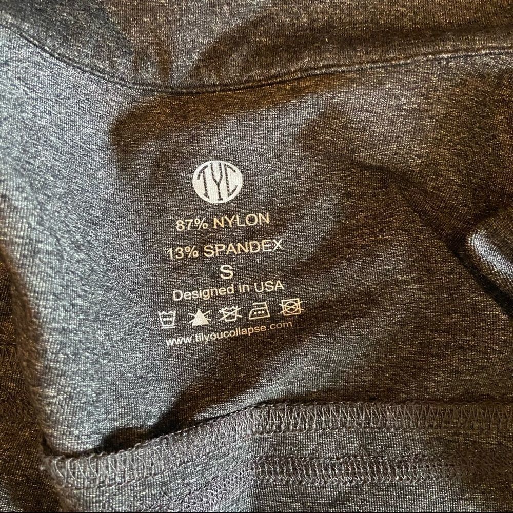 TYC Gray Workout Fitted Jacket Size Small - Picture 7 of 7